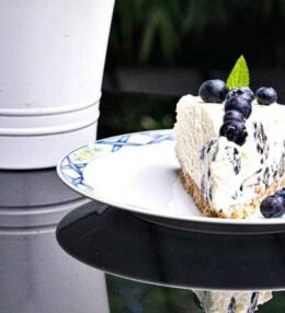 Heidelbeer Mascarpone Torte – ohne backen, ein geschlichteter Genuss mit Obst!