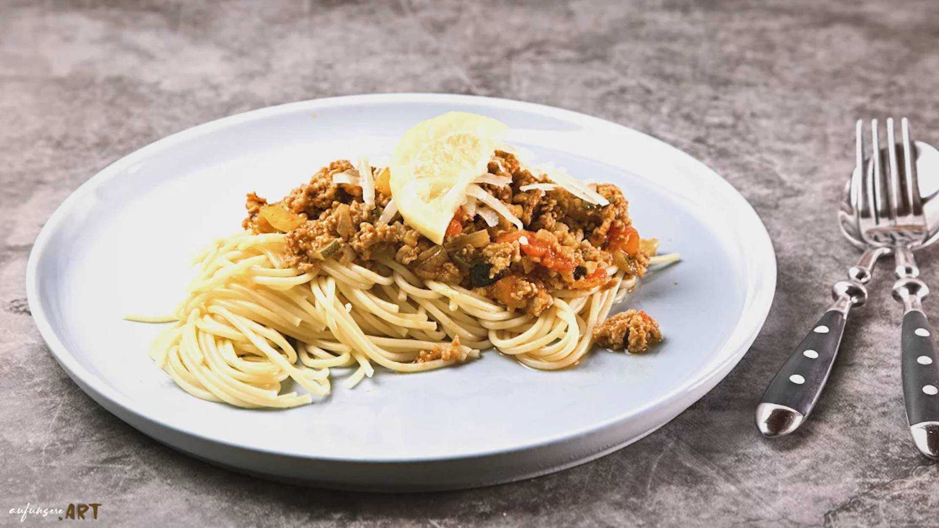 Spaghetti a la Zitronen Ragout Rezept