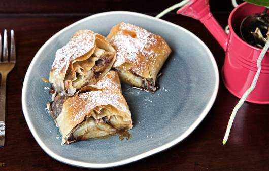Schoko Bananen Strudel Rezept