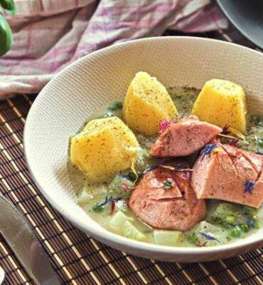 Kohlrabi mit Erbsen Rezept