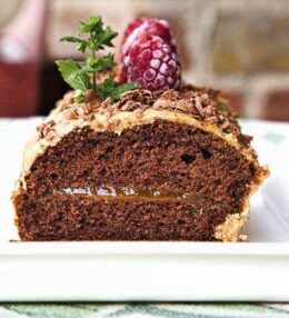 Schoko Baumstamm Kuchen, einfach wohlschmeckend und saftig!