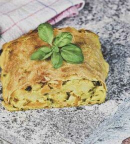 Kartoffel Kürbis Strudel, einfach Feldfrucht in der Knusperrolle