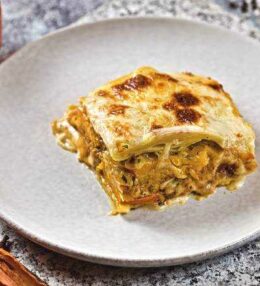 Kürbis Lasagne mit Pilzen, einfach wunderbar und unglaublich köstlich!