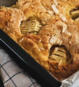 Kürbis Apfel Kuchen, der Traum von Feld und Baum