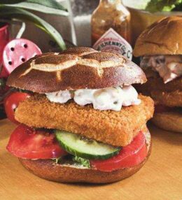 Fischburger, ein Snack für alle Tage, mit oder ohne Hilfsprodukte