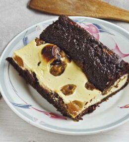 Mascarpone Kriecherl Käse Kuchen, ein zarter Hingucker