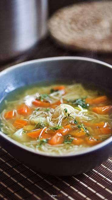 Gemüse Suppe mit Nudeln Abbildung 1