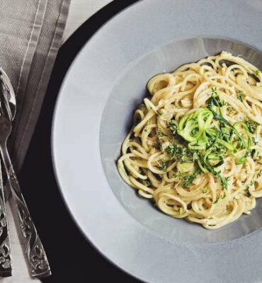 Spaghetti Zucchini Gorgonzola Rezept