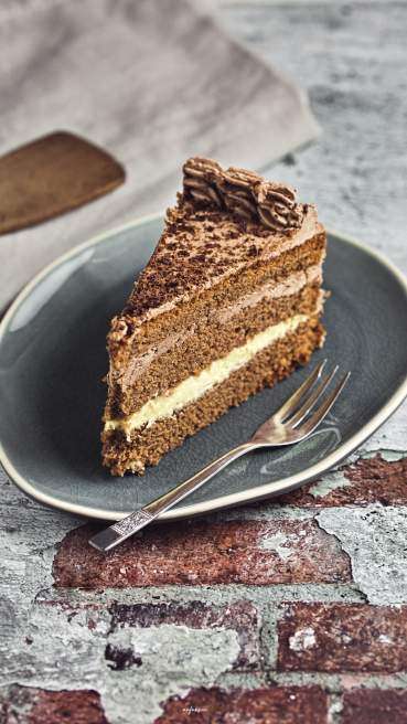 Schoko Torte Butter Creme Abbildung 1