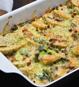 Knödelauflauf, No-Waste-Cooking wie wir es lieben, gelernt haben und praktizieren!