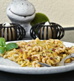 Curry Kraut Pasta, Weißkohl einmal anders, vitaminreich und absolut schmackhaft