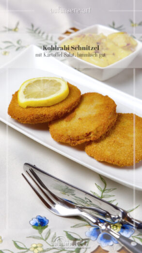 1 x Kohlrabi Schnitzel, einfach der Genuss ohne Fleisch! 1 x Kohlrabi Schnitzel, einfach der Genuss ohne Fleisch!