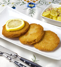 Kohlrabi Schnitzel, gebackener Genuss ohne Fleisch, ganz einfach gemacht!