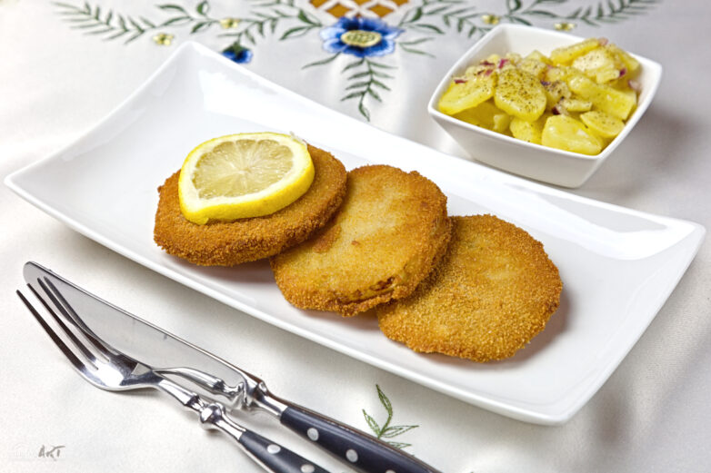 1 x Kohlrabi Schnitzel, einfach der Genuss ohne Fleisch!