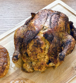 gefülltes Brathuhn mit Semmelfülle nach Opas genialen Rezept, meine Kindheit!