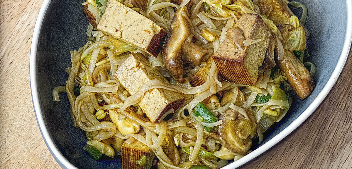 Reisnudeln mit Tofu Rezept