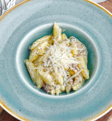 Schupfnudeln Gorgonzola Speck Rezept