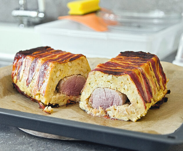 Schweinefilet im Knödelteig Rezept