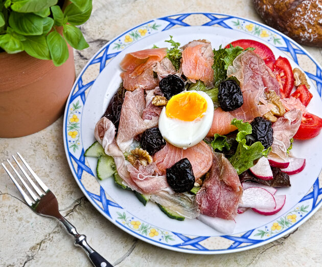 Prosciutto Lachs Salat Rezept