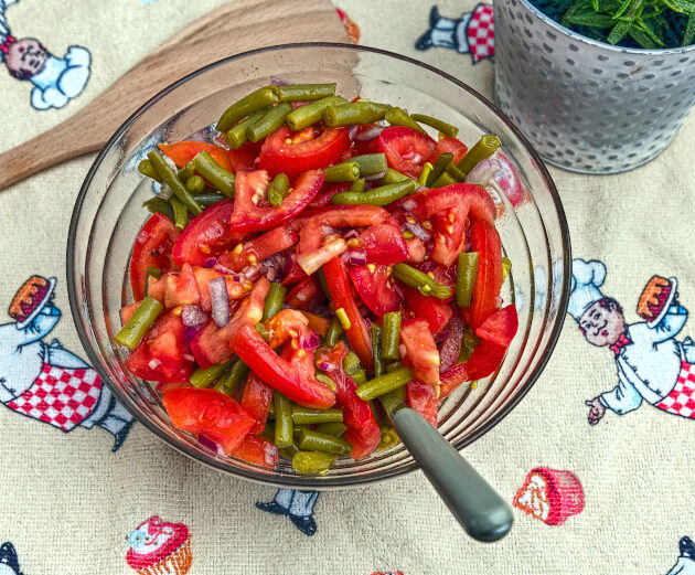 Tomaten Fisolen Salat Rezept