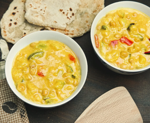 Kürbis Kichererbsen Curry Rezept vegetarische rRzepte