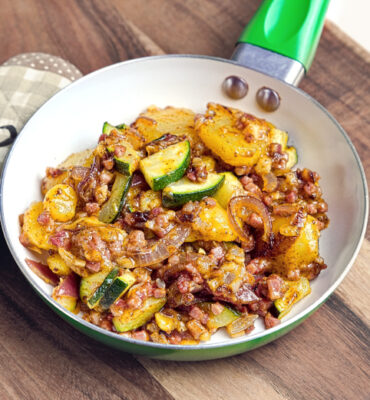 Kartoffel Parmesan Gröstl Rezept