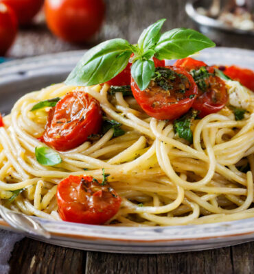 Knoblauch Spaghetti Tomaten Rezept