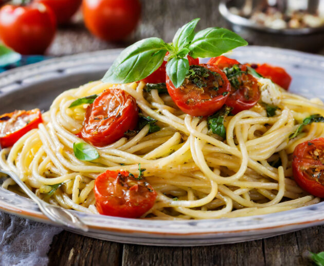 Knoblauch Spaghetti Tomaten Rezept