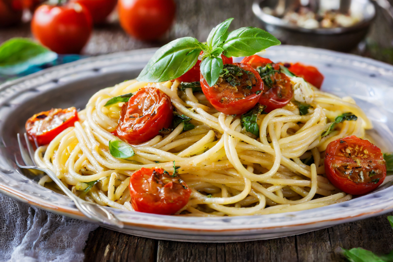 Knoblauch Spaghetti Tomaten Rezept