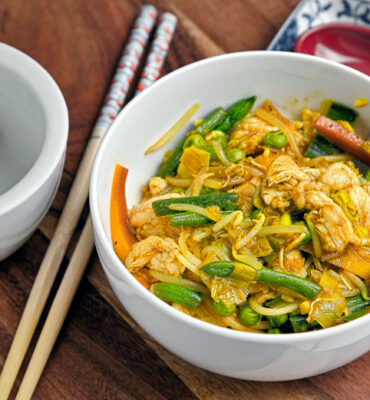 Wok Gemüse Huhn Rezept