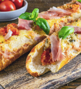 Baguette im Pizza Style, problemlos einmal anders und schnell gemacht, so gut!