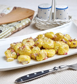Gnocchi Parmesan Soße, absolut ein Genuss, fertig in 20 Minuten, wenig Zeit zum Kochen?