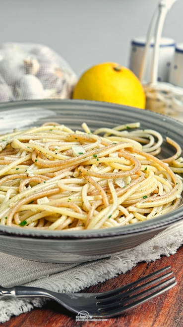 Zitronen Knoblauch Spaghetti Abbildung 1
