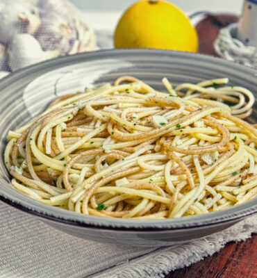 Zitronen Knoblauch Spaghetti Rezept