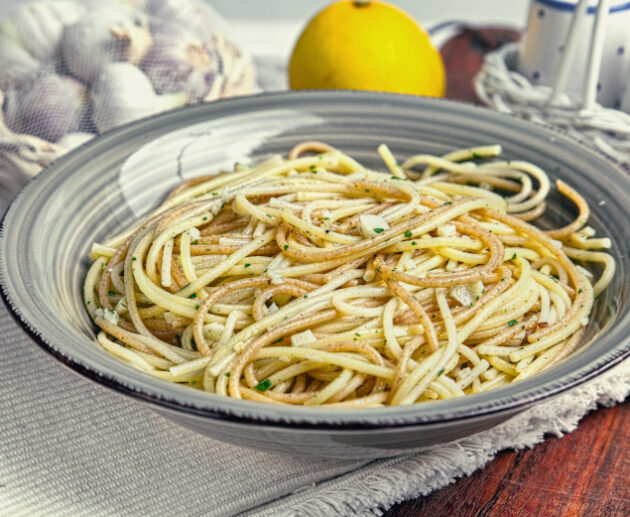 Zitronen Knoblauch Spaghetti Rezept