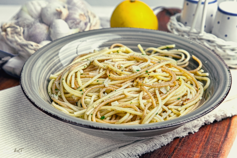 Zitronen Knoblauch Spaghetti Rezept