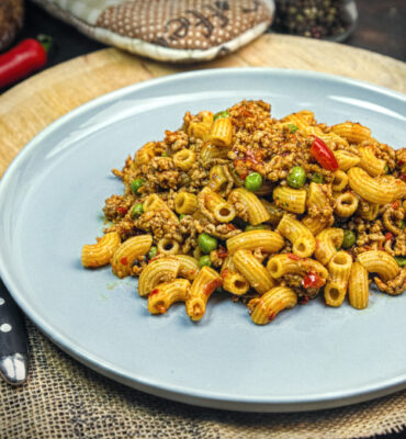 Ajvar Hack Pasta Rezept