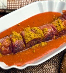 Curry Käsekrainer, würzige Wurst mit genialer Currysoße, selbst gemacht in 30 Minuten
