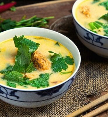 Pak Choi Kokos Hühner Suppe Rezept