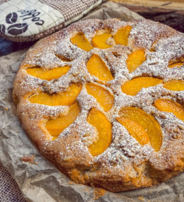 Versunkener Pfirsich Kuchen – wenn die Frau der Backsucht verfällt, fertig in 60 Minuten!