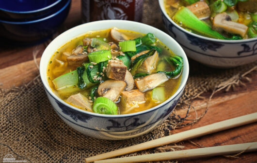 vegane Miso Suppe mit Tofu Rezept