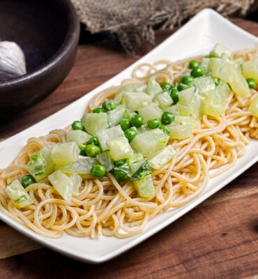 Kohlrabi Erbsen Pasta Rezept