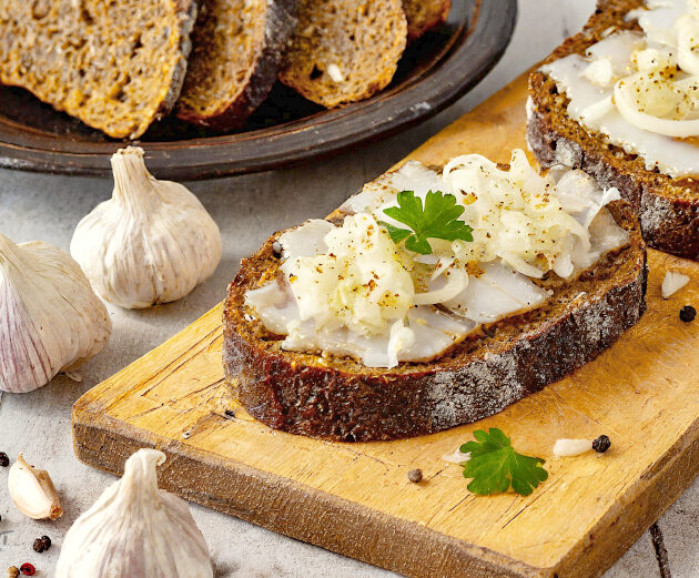 Schmalzbrot mit Zwiebel Rezept