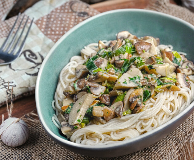 Spaghettini Pilzsoße Rezept, Spaghettini mit Pilzen