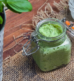Jungknoblauch Pesto, die Paste macht einfach Spaß, fertig in nur 10 Minuten!