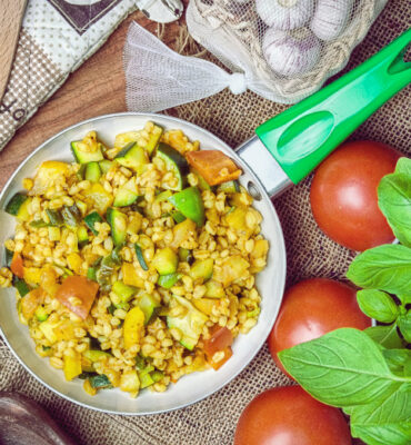Graupen Gemüse Pfanne Rezept