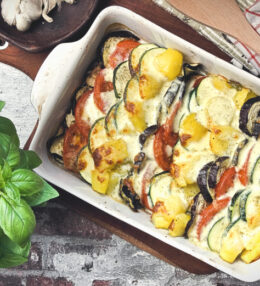 Kartoffel Gemüse Auflauf, fertig in 45 Minuten, vegetarisch genießen, ganz einfach gemacht!