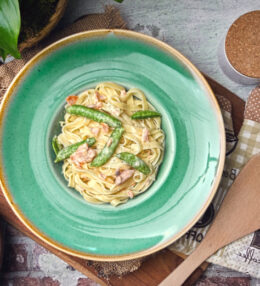 Räucherlachs Tagliatelle, einfach in 20 Minuten zubereitet, Genuss auf unsere Art