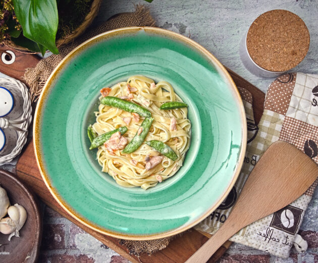 Räucherlachs Tagliatelle Rezept