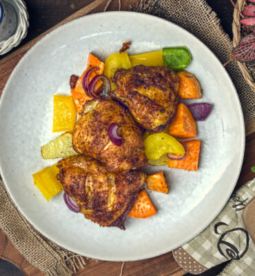 Hühnerteile auf Ofengemüse Rezept, Spicy Chicken Fingerfood